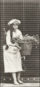 Plate 454 Taking a 12 lb basket from head and placing it on ground — figure reference